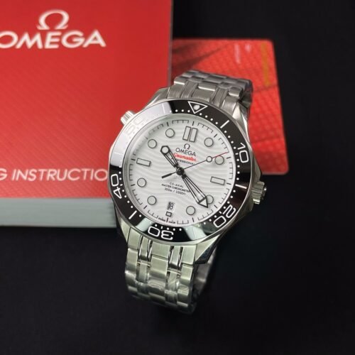 OMEGA  Seamaster White Dial Men's Watch