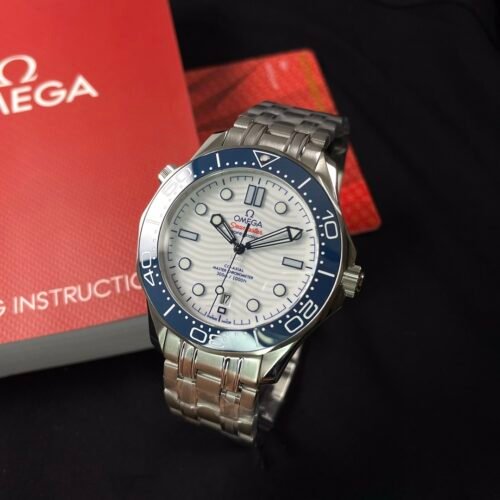 OMEGA  Seamaster White Dial Men's Watch