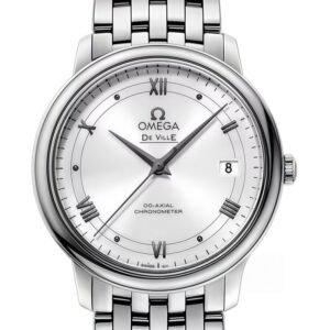 OMEGA De Ville Automatic Silvery White Dial Men's Watch