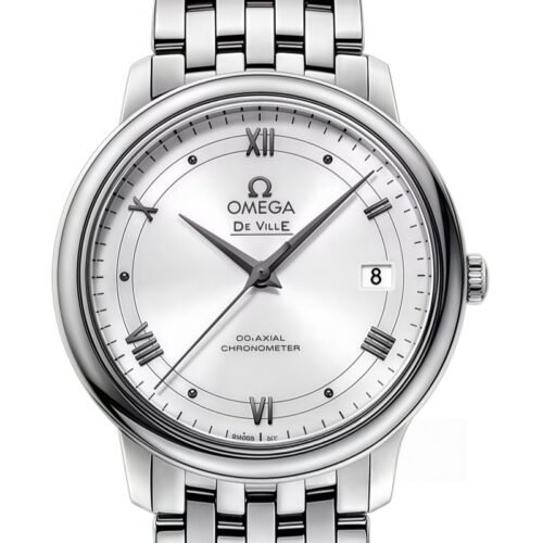 OMEGA De Ville Automatic Silvery White Dial Men's Watch