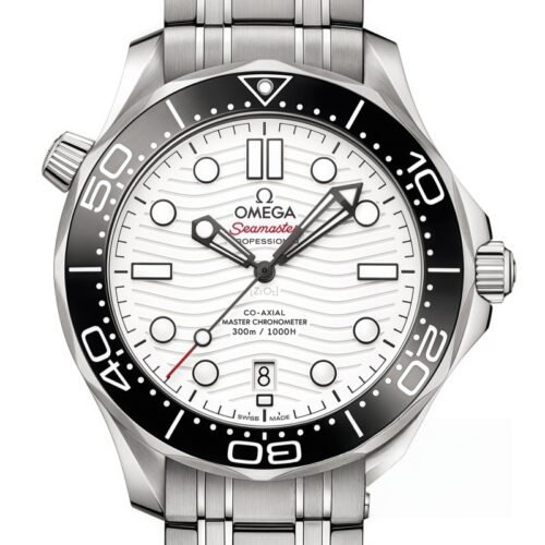 OMEGA  Seamaster White Dial Men's Watch