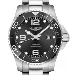 HYDROCONQUEST, Black automatic watch