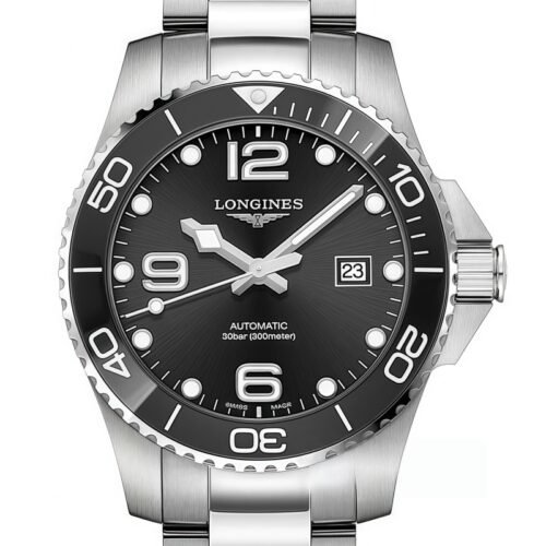 HYDROCONQUEST, Black automatic watch