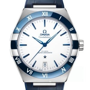 Omega Constellation White Dial Ceramic Bezel Men's Watch