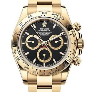 Rolex Yellow Gold Black Index Dial Daytona Oyster Bracelet