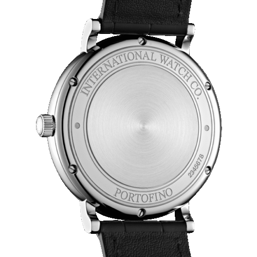 IWC Portofino Automatic Watch, Black Leather