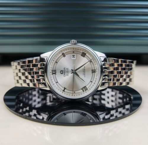 OMEGA De Ville Automatic Silvery White Dial Men's Watch