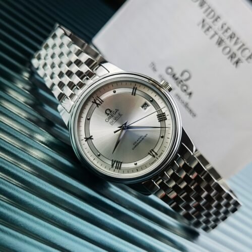 OMEGA De Ville Automatic Silvery White Dial Men's Watch